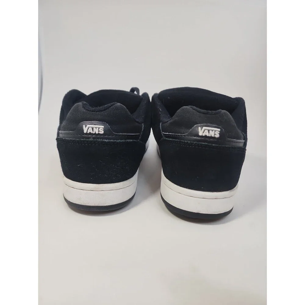 Vans Y2K Docket Skate Shoes Men's Size 10.5 Black Suede Fat Tongue Low top